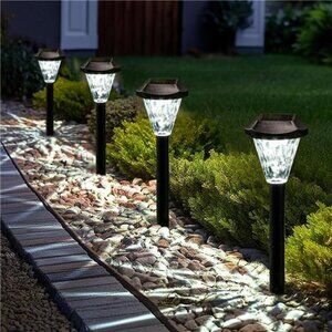 Solar Lights Outdoor Waterproof Pathway Garden Lawn Patio Landscape Lighting Set